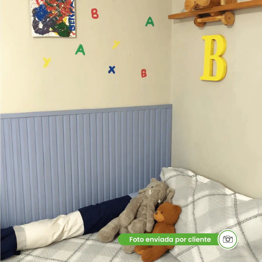 Kit Cabeceira Painel Ripado Autocolante | Linha Play-Meu-Rodape--