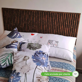 Kit Cabeceira Painel Ripado Autocolante | Linha Urban