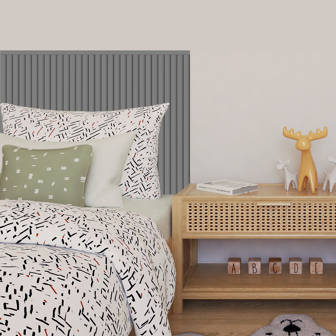 Kit Cabeceira Painel Ripado | Linha Play