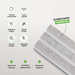 Kit Cabeceira Painel Ripado Autocolante | Linha Urban-Meu-Rodape--