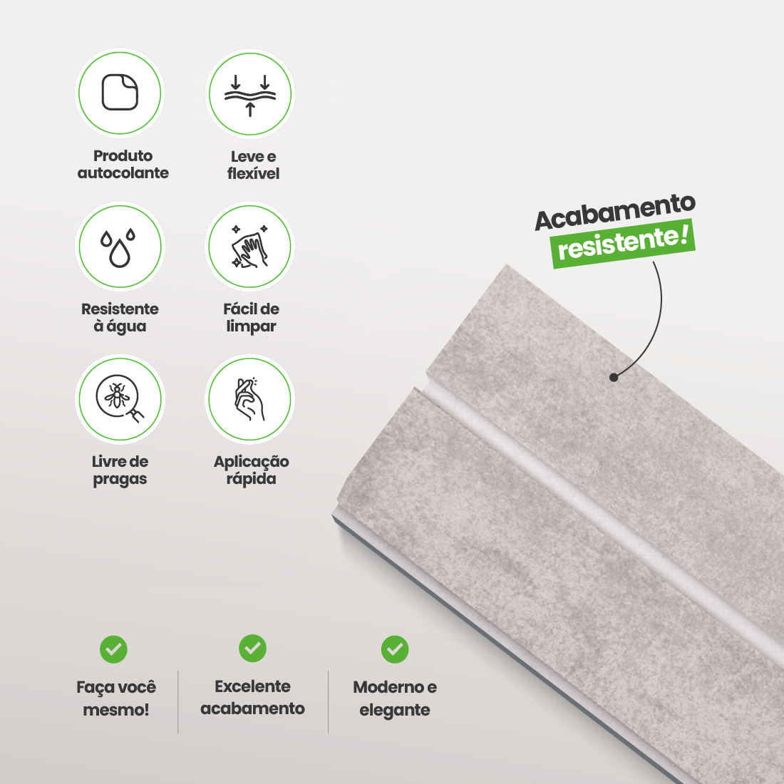 Kit Cabeceira Painel Ripado Autocolante | Linha Urban +