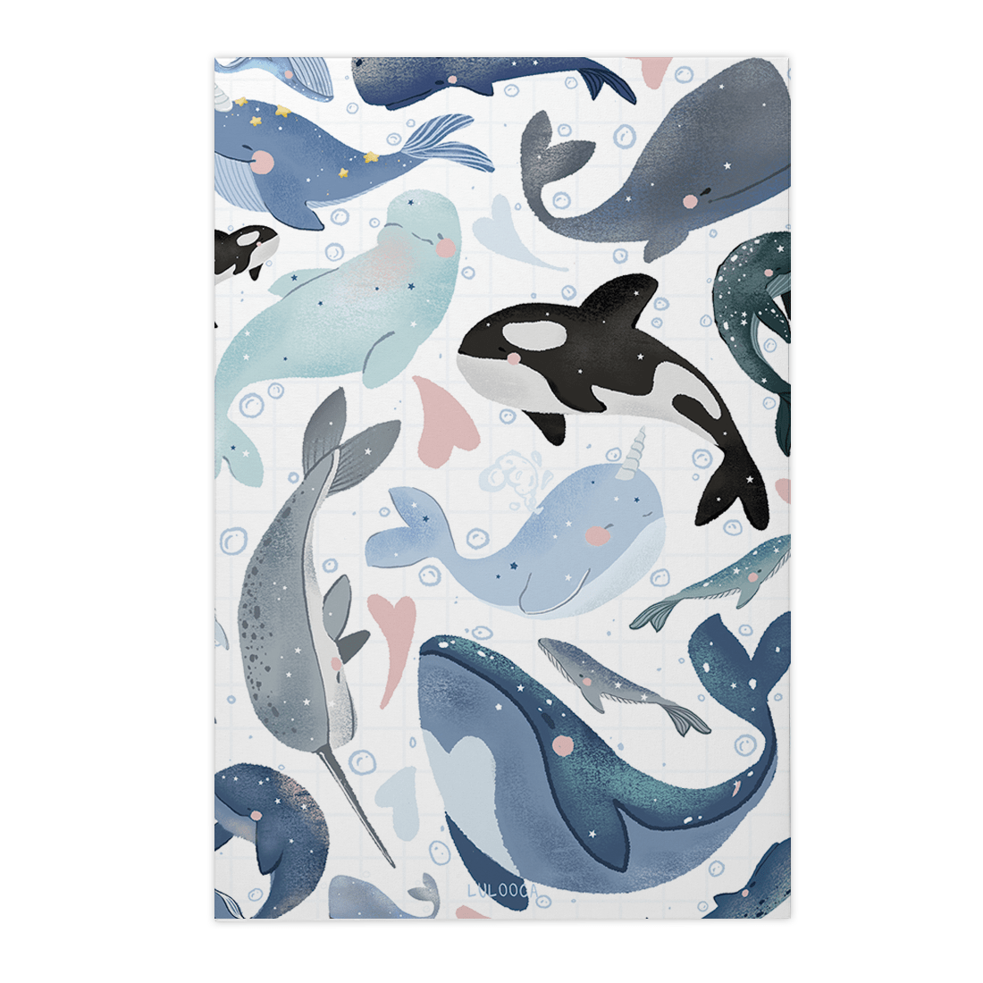 Quadro Decorativo Baleias do amor | Luana Gurgel
