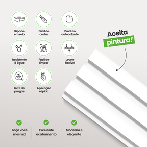 Painel Ripado de EVA Autocolante | PR106