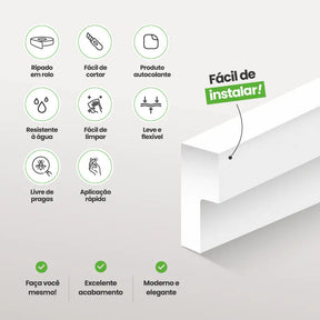 Roda Teto EVA Autocolante | RT601-Meu-Rodape--