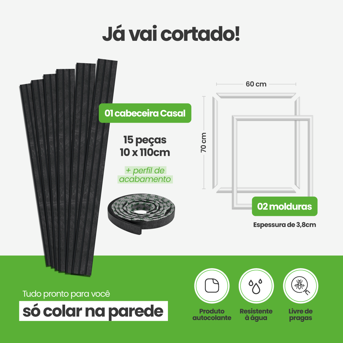 Kit Decoração para Quarto | Linha Decora Fácil - Meu Rodapé