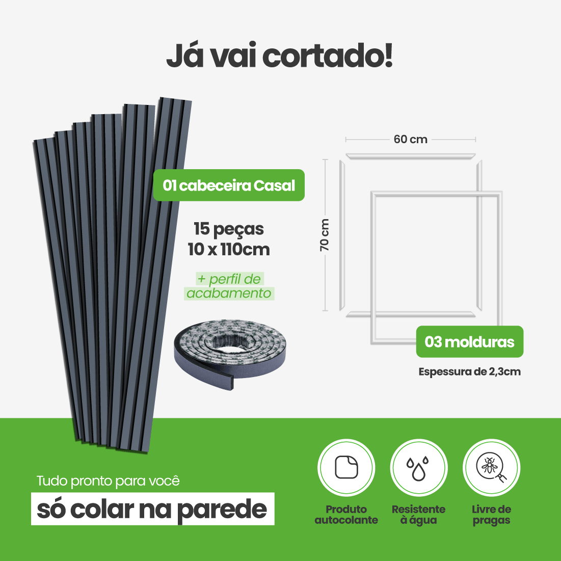 Kit Decoração para Quarto | Linha Decora Fácil - Meu Rodapé