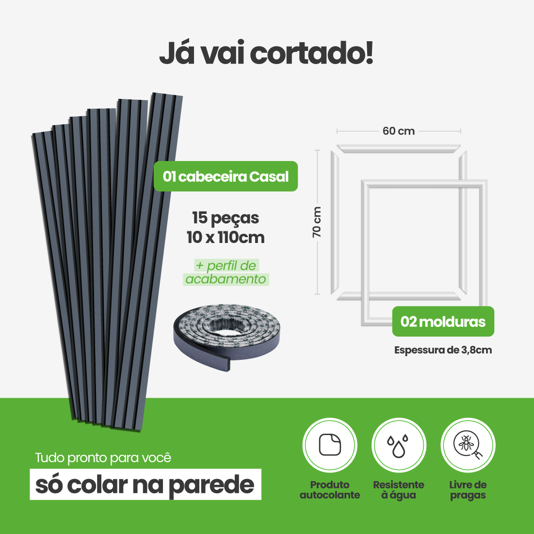 Kit Decoração para Quarto | Linha Decora Fácil - Meu Rodapé