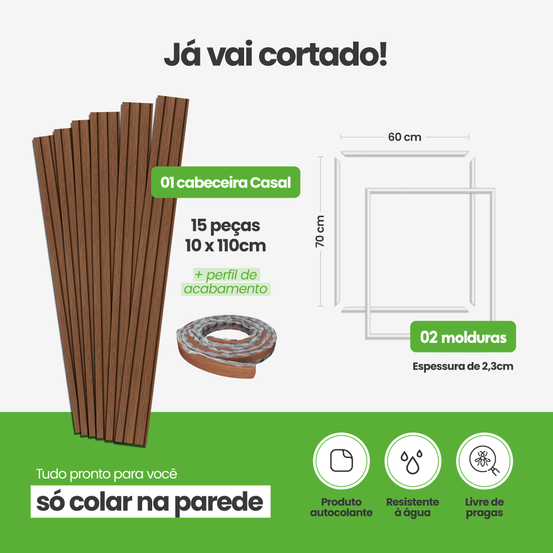 Kit Decoração para Quarto | Linha Decora Fácil - Meu Rodapé