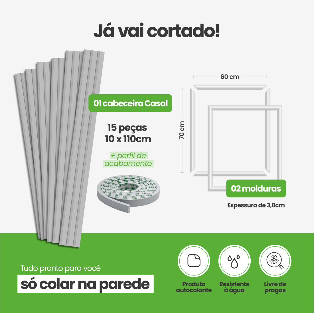Kit Decoração para Quarto | Linha Decora Fácil - Meu Rodapé