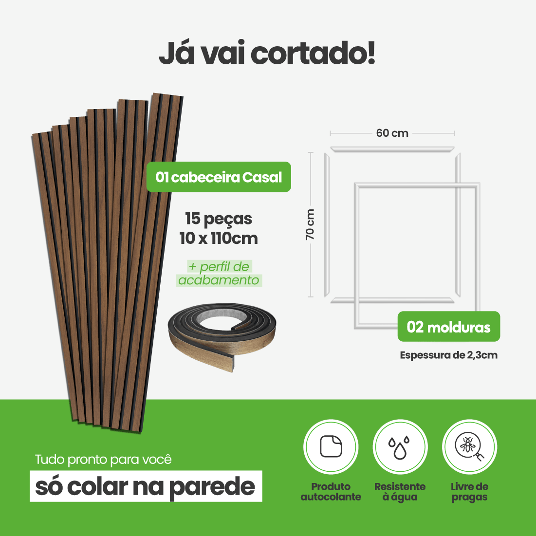 Kit Decoração para Quarto | Linha Decora Fácil - Meu Rodapé