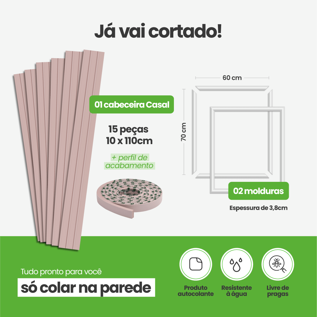 Kit Decoração para Quarto | Linha Decora Fácil - Meu Rodapé