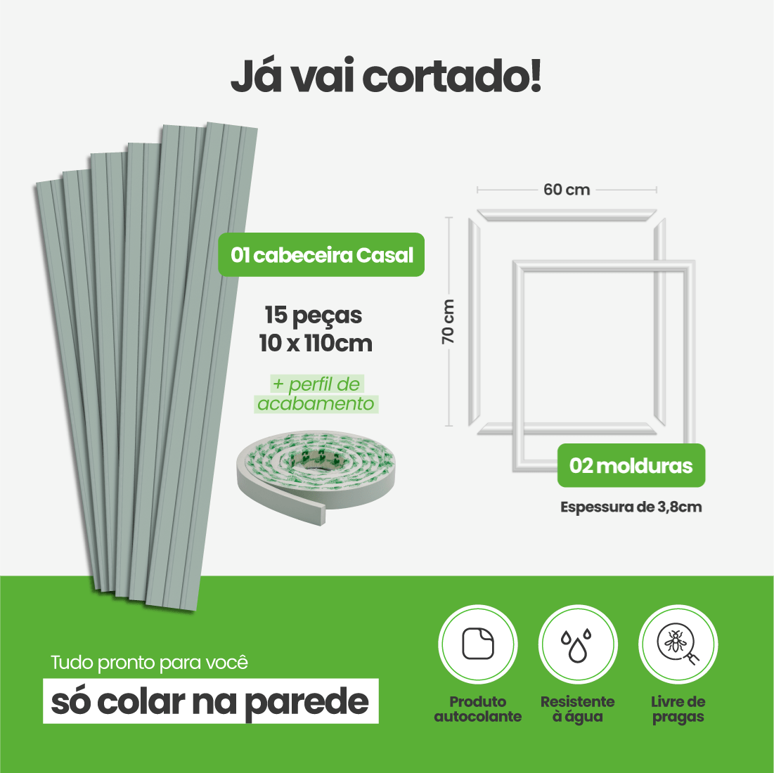 Kit Decoração para Quarto | Linha Decora Fácil - Meu Rodapé