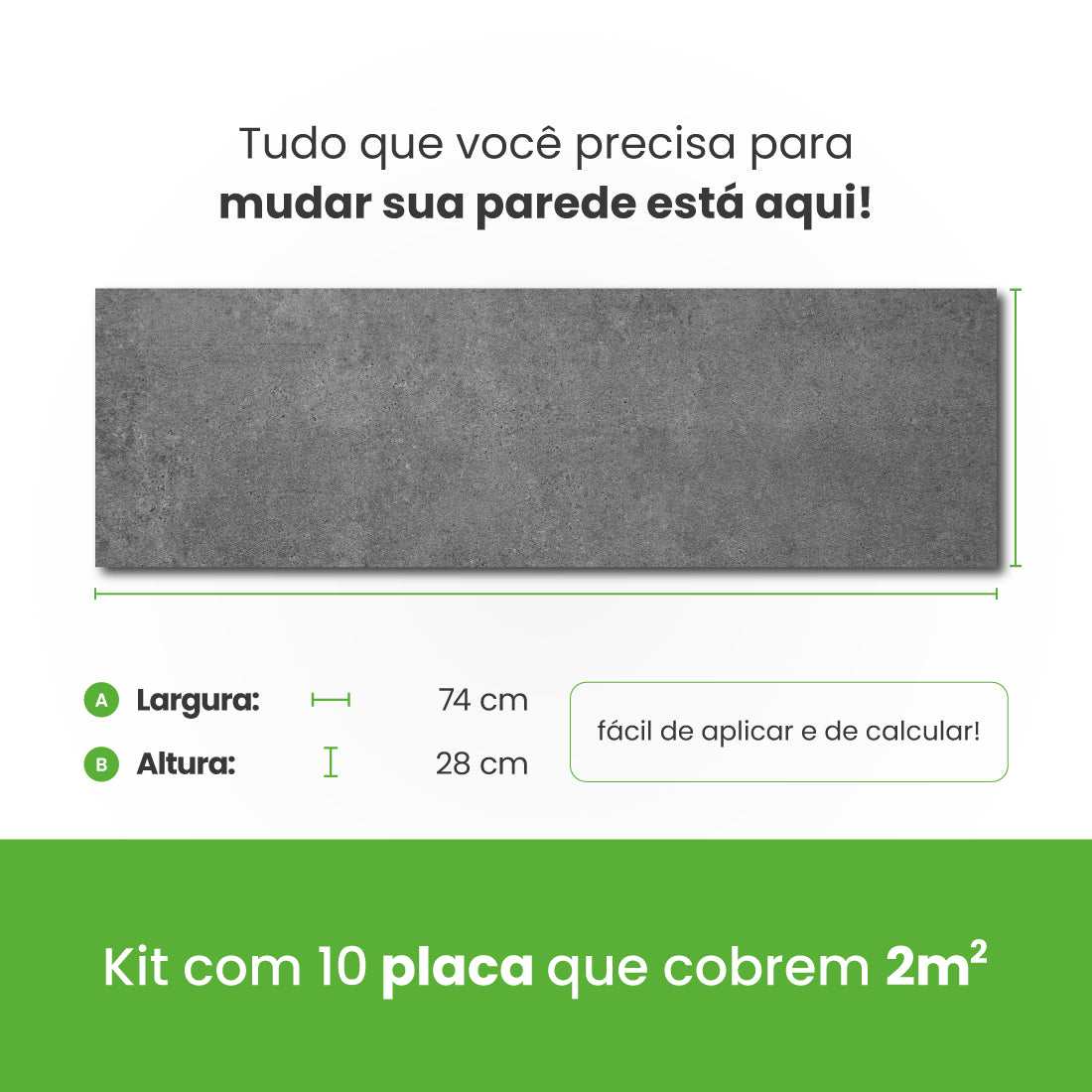 Revestimento Autocolante Coleção Pedras Formato Placa