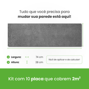 Revestimento Autocolante Coleção Pedras Formato Placa