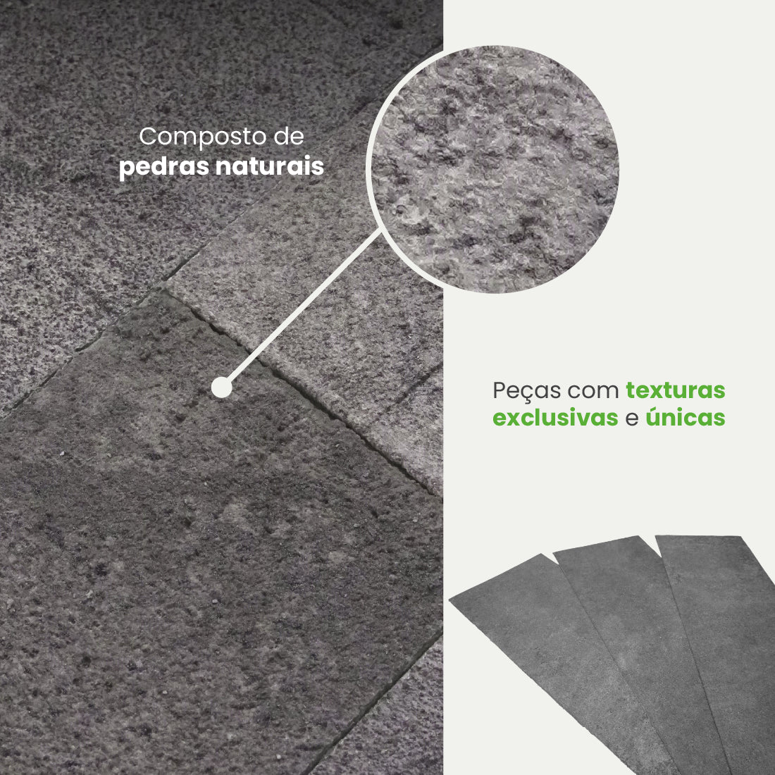 Revestimento Autocolante Coleção Pedras Formato Placa - Meu Rodapé