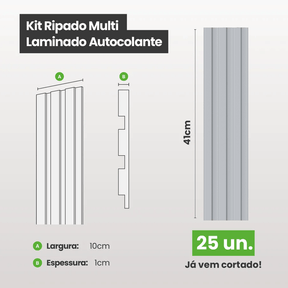 Kit Ripado MULTI | Play | Meu Rodapé - Meu Rodapé