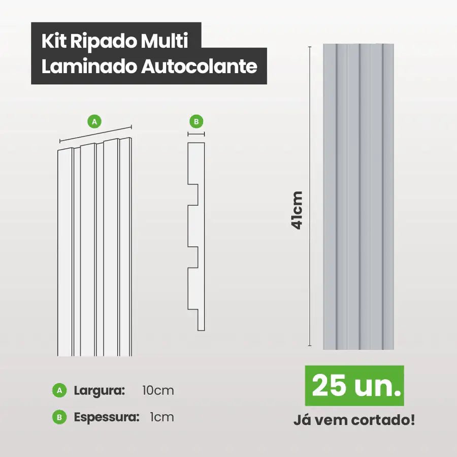 Kit Ripado MULTI | Play | Meu Rodapé-Meu-Rodape--