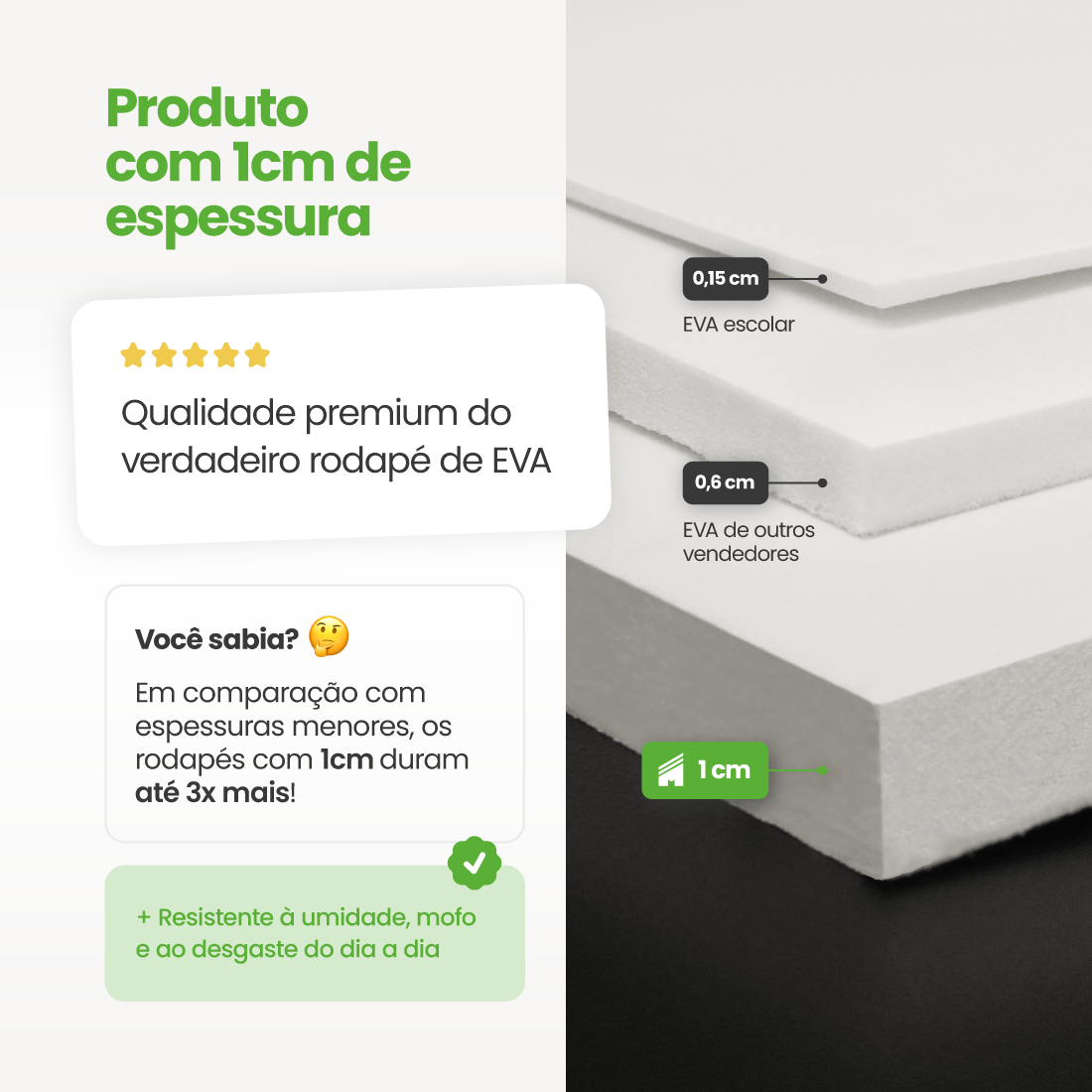 Rodapé de EVA Autocolante | RP16