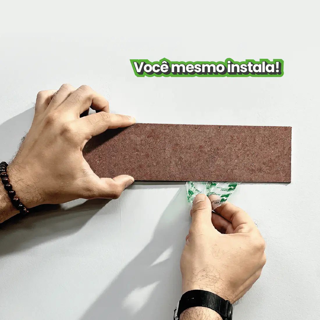 Revestimento Tijolinho Autocolante em Pedra Flexível-Meu-Rodape--