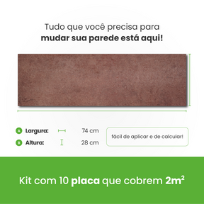 Revestimento Autocolante Coleção Pedras Formato Placa