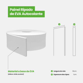 Painel Ripado de EVA Autocolante | RP43