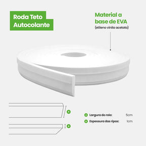 Roda Teto EVA Autocolante | RT340-Meu-Rodape--