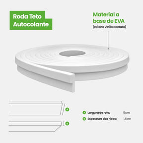 Roda Teto EVA Autocolante | RT601-Meu-Rodape--