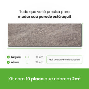 Revestimento Autocolante Coleção Pedras Formato Placa