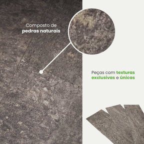 Revestimento Autocolante Coleção Pedras Formato Placa - Meu Rodapé