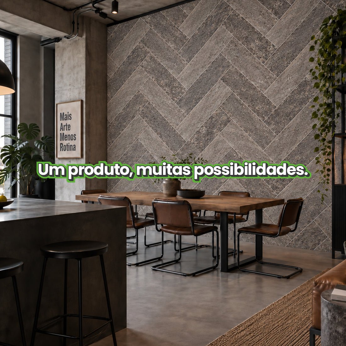 Revestimento Autocolante Coleção Pedras Formato Placa - Meu Rodapé
