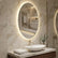 Espelho Oval com LED Bivolt - 80×60cm