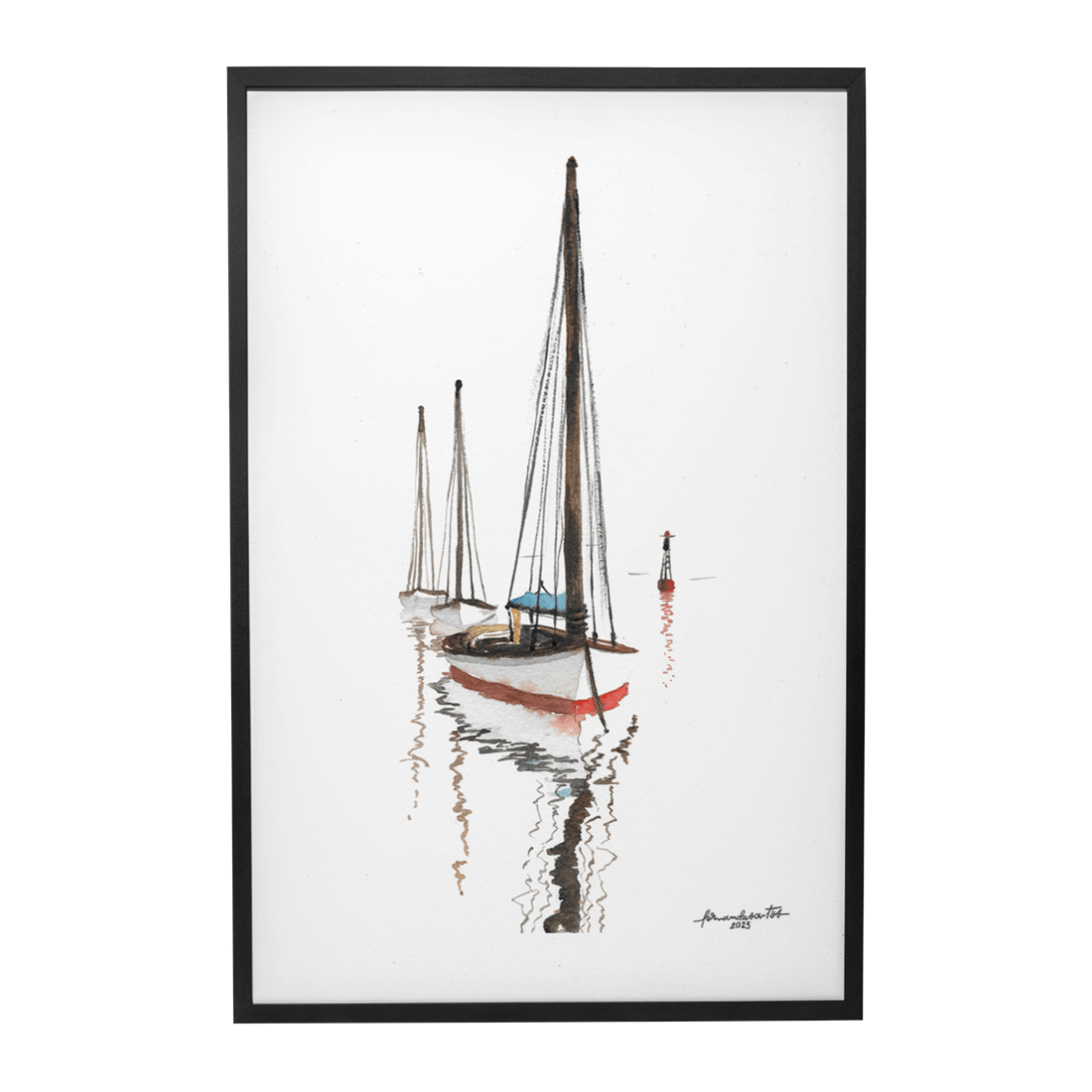 Quadro Decorativo Barco a Vela 2 | Fernanda Santos