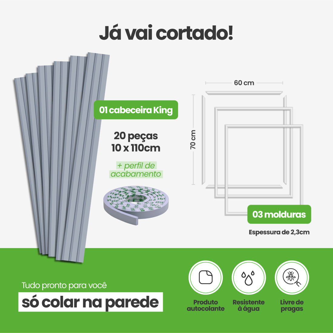 Kit Decoração para Quarto | Linha Decora Fácil - Meu Rodapé