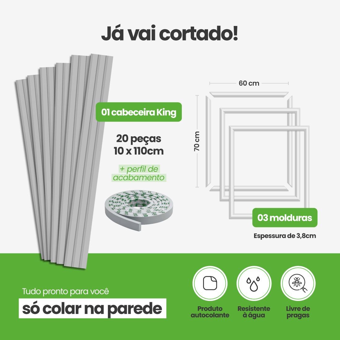Kit Decoração para Quarto | Linha Decora Fácil - Meu Rodapé