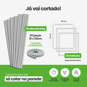 Kit Decoração para Quarto | Linha Decora Fácil - Meu Rodapé
