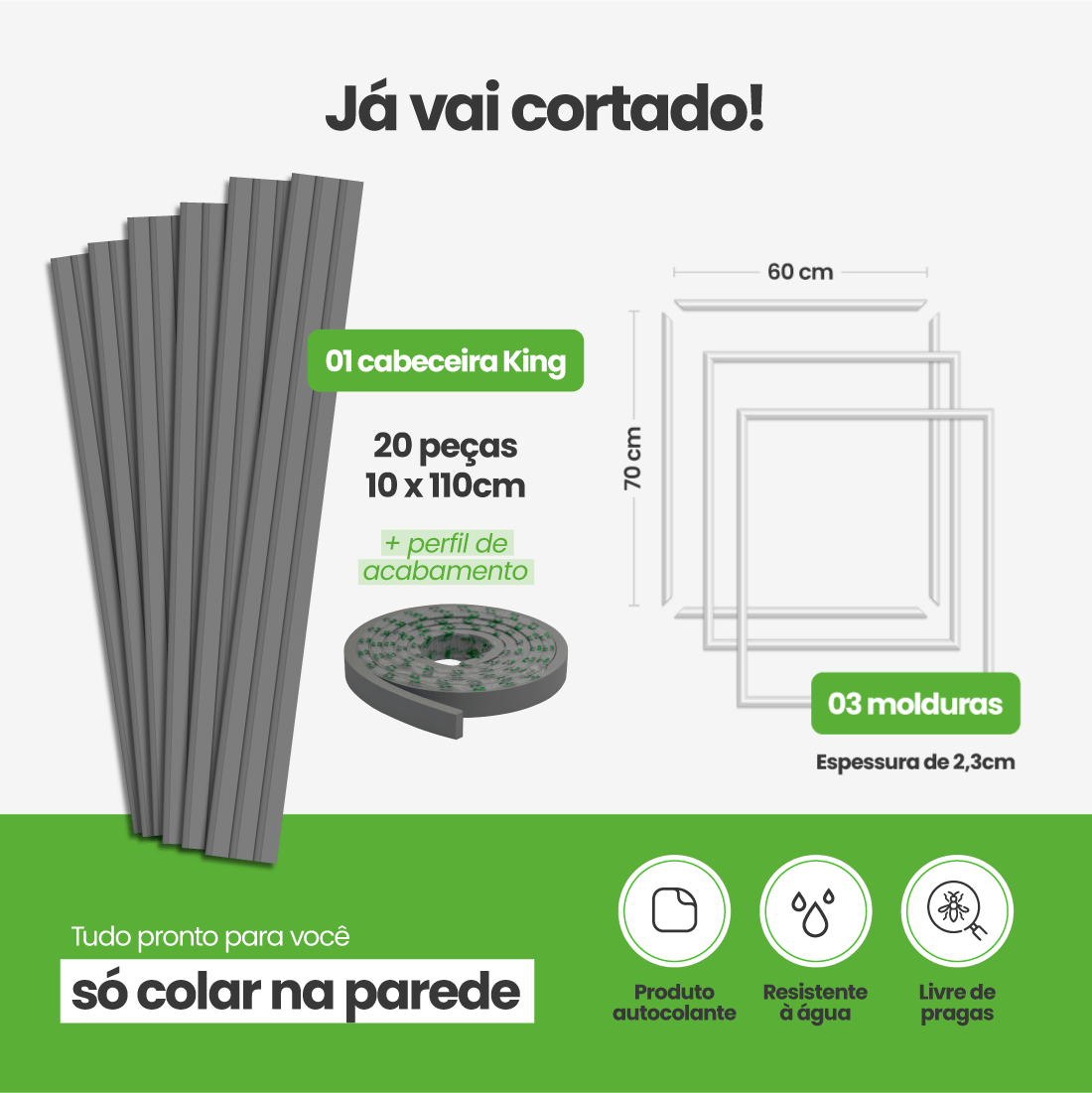 Kit Decoração para Quarto | Linha Decora Fácil - Meu Rodapé