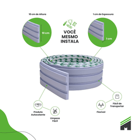 Kit Cabeceira Painel Ripado | Linha Play - Meu Rodapé