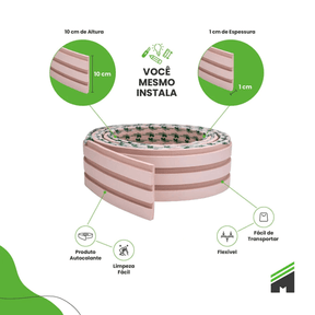 Kit Cabeceira Painel Ripado | Linha Play - Meu Rodapé