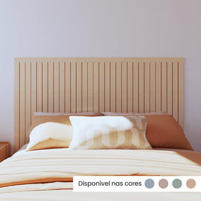 Kit Cabeceira Painel Ripado | Linha Play + - Meu Rodapé