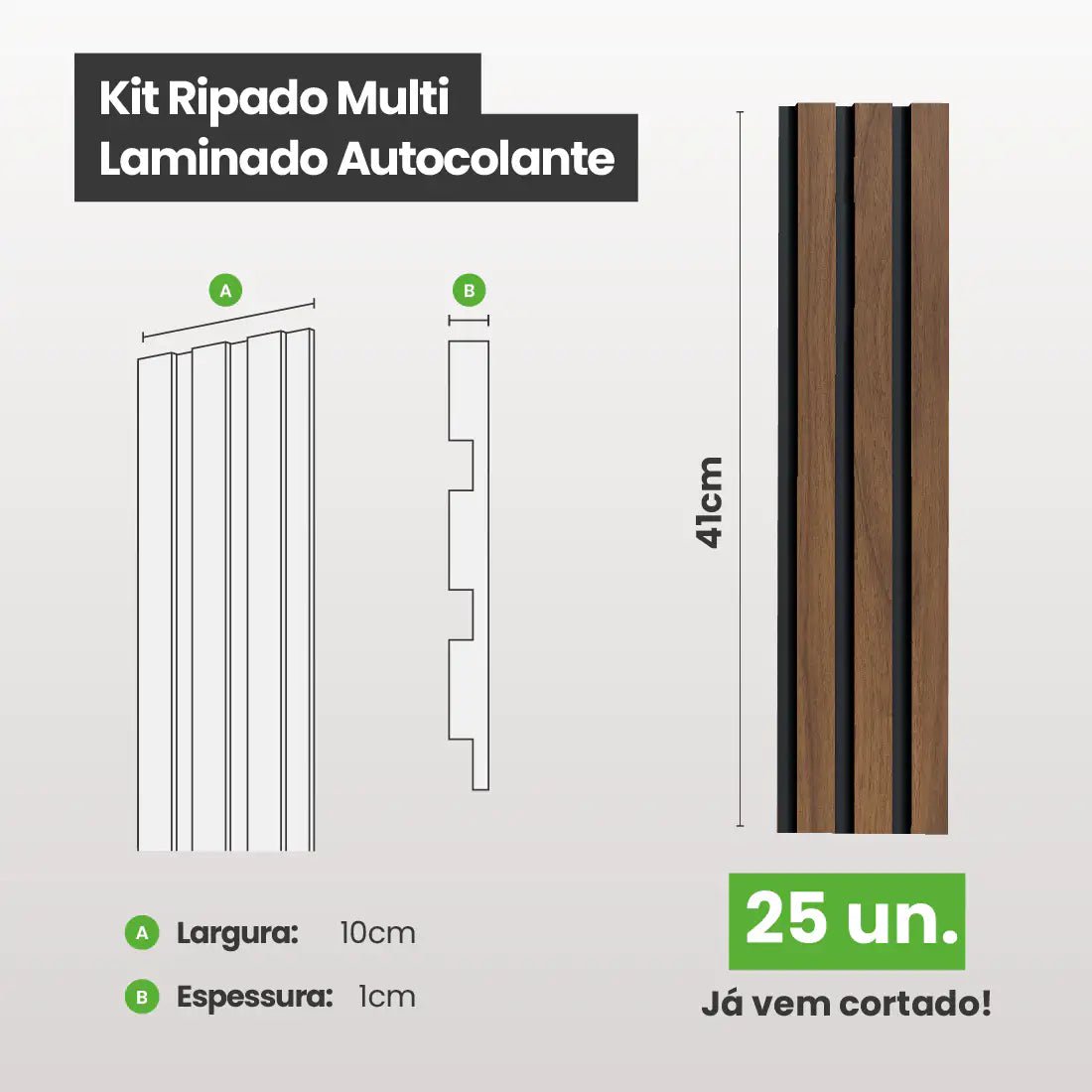 Kit Ripado MULTI | Madeto | Meu Rodapé-Meu-Rodape--