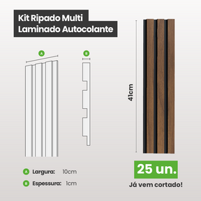 Kit Ripado MULTI | Madeto | Meu Rodapé
