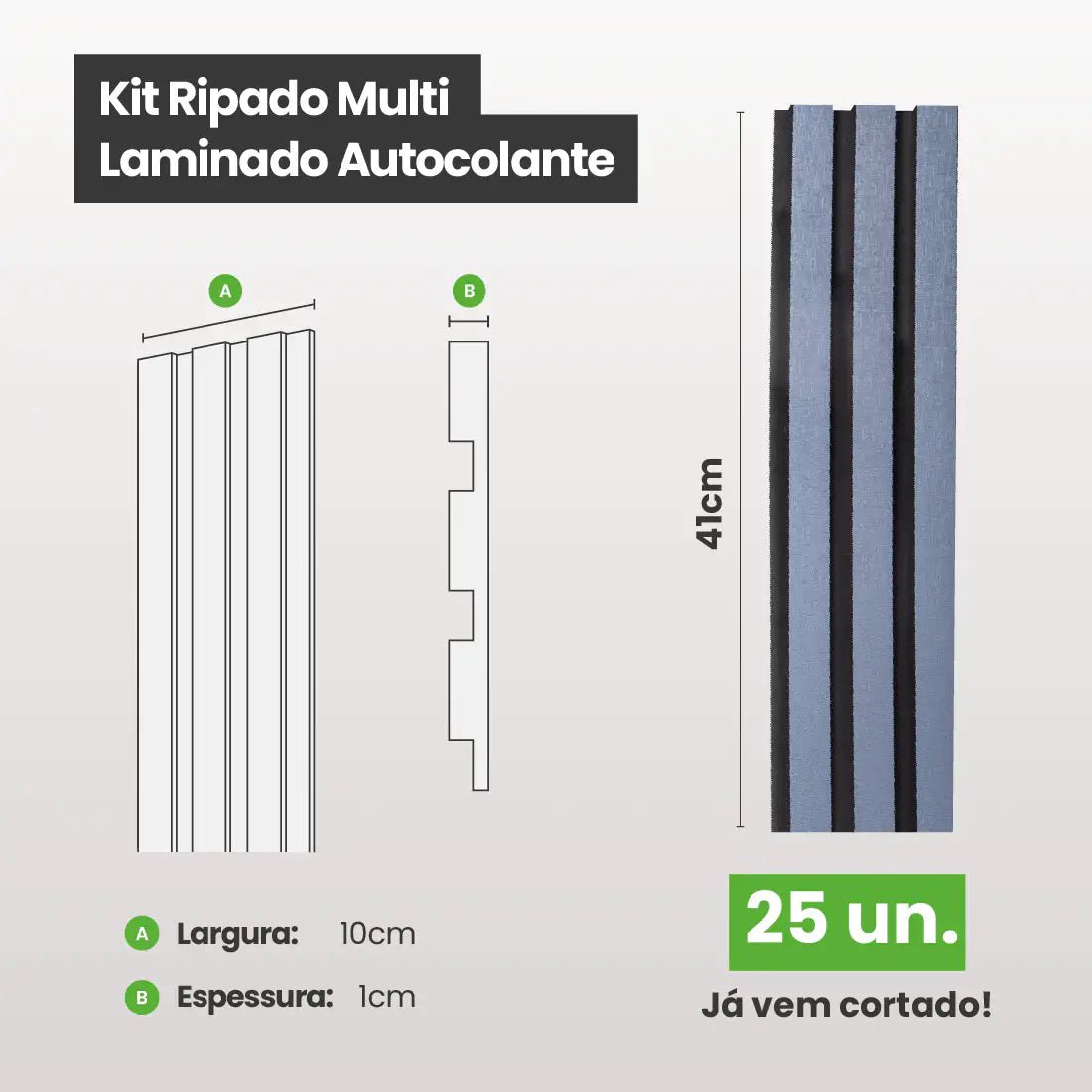 Kit Ripado MULTI | Urban | Meu Rodapé-Meu-Rodape--