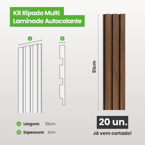 Kit Ripado MULTI | Madeto | Meu Rodapé