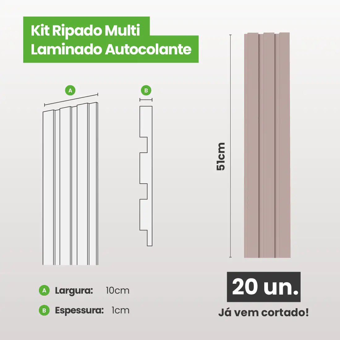 Kit Ripado MULTI | Play | Meu Rodapé-Meu-Rodape--