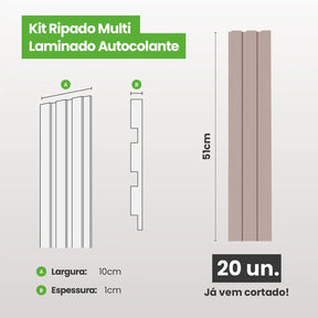Kit Ripado MULTI | Play | Meu Rodapé-Meu-Rodape--