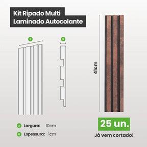 Kit Ripado MULTI | Urban | Meu Rodapé-Meu-Rodape--
