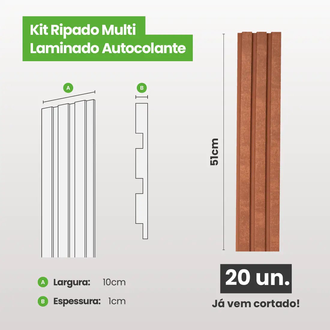 Kit Ripado MULTI | Urban | Meu Rodapé-Meu-Rodape--