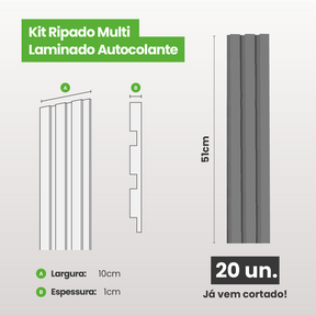 Kit Ripado MULTI | Play | Meu Rodapé