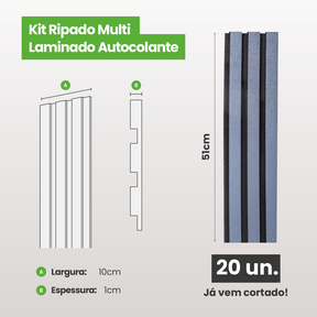 Kit Ripado MULTI | Urban | Meu Rodapé