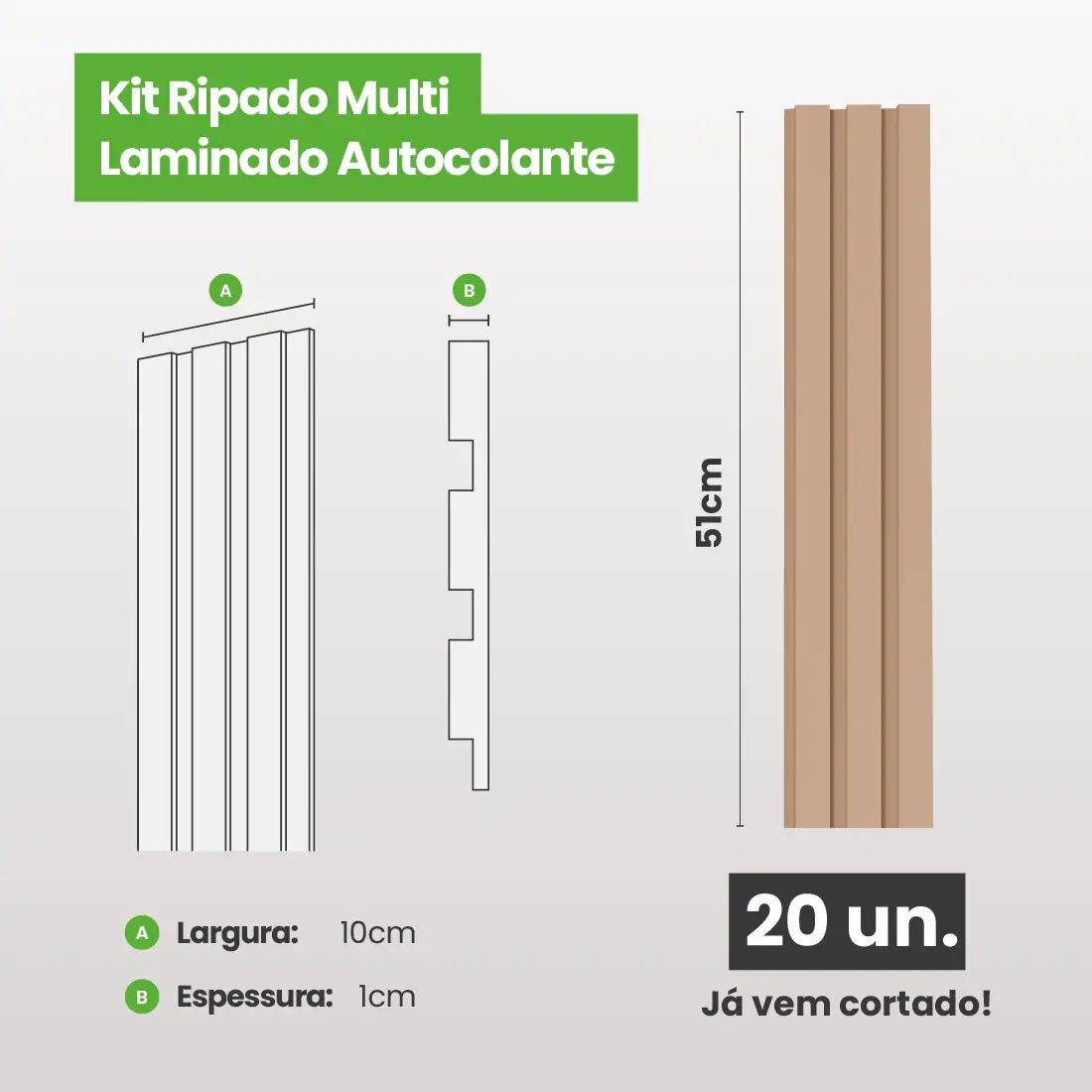 Kit Ripado MULTI | Play | Meu Rodapé-Meu-Rodape--